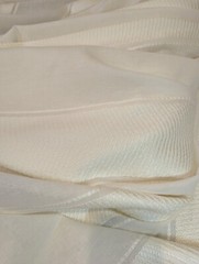 Martyn Lawrence Bullard Nomad Stripe Blanco Sheer Fabric 90″X 127″