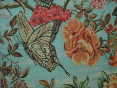 Curtain Upholstery Tapestry Fabric “Butterflies In The Sky” Cushion Chair Pads