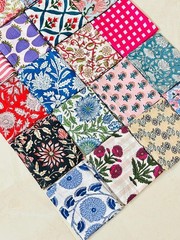20pcs Sewing Cotton Fabric Bundle Squares Quilting Patchwork Floral Scraps Lot