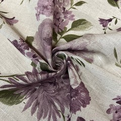 3.5 Metres iLiv Amelie Mulberry Linen Fabric Curtain Cushion Upholstery Craft