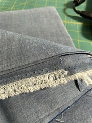 Blue Chambray Cotton Fabric Oxford 32″ x 60″ Shirtwaist Apparel F68