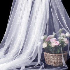 Organza Fabric by The Yard, 60 Inch Wide 10 Yards (30 ft) Extra Long Sheer Fabri