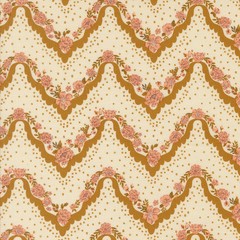 MODA – Foraged, Found & Hand Me Down by Fancy That – Hankie Stripes – Caramel