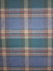Ocean Plaid Chenille Chromatex Mills – 5+yds=$0 S&H
