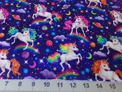 24″ X 42″ VINTAGE UNICORN GALAXY D#75427/ATED COPYRIGHT COTTON NEW #196