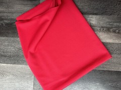 Vintage Red Polyester Stretch Fabric 62W x 2.1 Yards (*41)