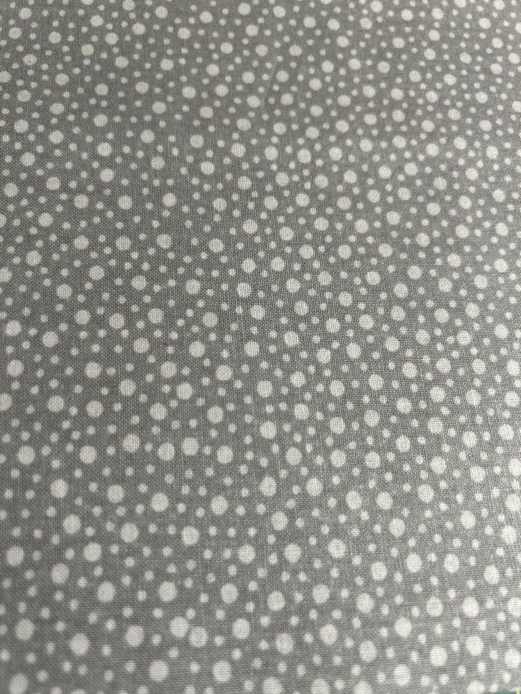 JoAnn Gray Polka Dot Quilt Fabric Cotton 18″ x 44″ F73