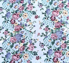 VTG (1991) 5th Avenue Designs Floral Upholstery Fabric Cotton 53″ X By The Yard
