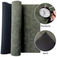 Dark Green Faux Suede Fabric Roll Soft Synthetic Leather for DIY Crafts