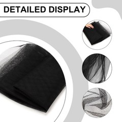 59″ x 72″(2 Yards) Black Mesh Fabric x 72″,