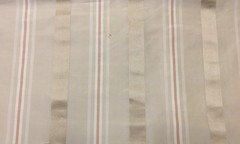 100% Silk fabric by Scalamandre, 54 inches wide, multi taffeta satin stripe
