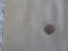 5017. Woven SPECKLED NATURAL Cotton or Linen FABRIC – 44-1/2″ x 1-1/8 yds.