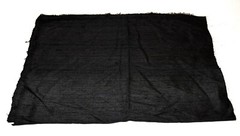2 Pieces Vintage Green Squares Circles Fabric 24.5″ and Black Crepe 1 Yard 17.5″