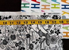 4 Japanese Cotton Fabrics cream black Geishas Chrysanthemums 2 yards Bundle