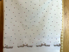 Daisy Kingdom Tisket Tasket Bear Bunny Bows Double Border Cotton Fabric 45″ x36″
