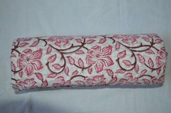 10 Yard Hand Block Print Floral Fabric 100%Cotton NO TARRIF CHARGES 100%✅ZK_211#