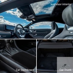 Suede Auto Headliner Fabric 36″ L × 60″ W with Foam Backing – Black Interior