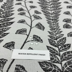 BALLARD DESIGN LUCIA BLACK InsideOut® FLORAL LEAF VINE FABRIC BY YARD 57″W
