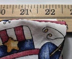 Dianna Marcum Fabric Marcus Brothers Textiles Patriotic Snowman ~44″x~35.5″