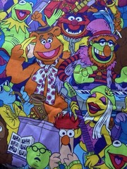 Muppets TV & Movie Characters Cartoon Print Multicolor Quilting Crafts Fabric