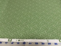 Classic Florals Lime Green & Ivory Calico cotton Studio Fabric per yd 44″