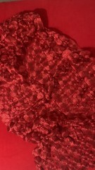 Designer Red Coil Circles High End Speciality Fabric 54×30”