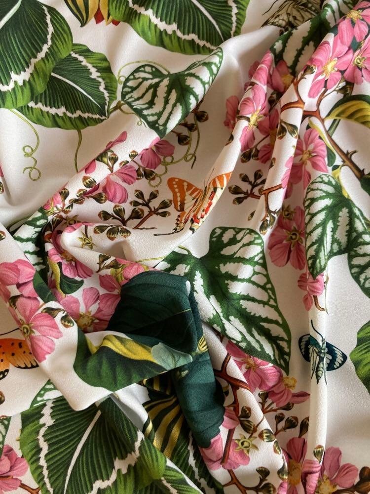 Authentic Oscar de la Renta luxury dress fabric. Made in Italy