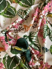 Authentic Oscar de la Renta luxury dress fabric. Made in Italy