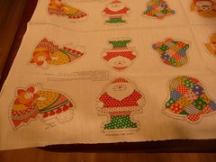 VTG 1976 Spring Mills Cut And Sew Fabric Ornaments Make 24 OR 48