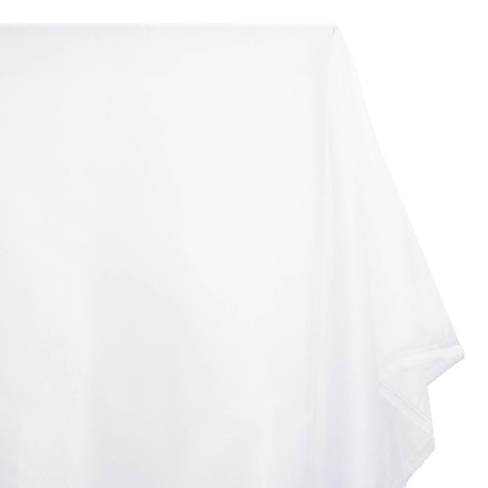 Shiny White Sheer Crystal Organza Fabric 1 Yard for Fashion Crafts Decorations