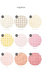 Double Gauze 1cm Check Fabric – Washed Cotton Large Width 18 Colors Available