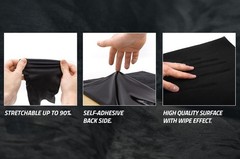 Self-Adhesive Microfiber Suede Fabric 19.68×59.06in Interior Wrap Car Dash Door