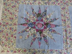 5217. FABRI-QUILT Ozark Calicos SUNBURST FLORAL Cotton FABRIC-44″ x 1-7/8+ yds.