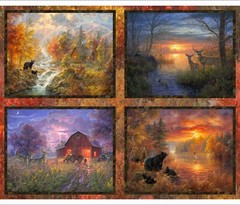Whitetail Country Whitetail Country 36In x 44 Panel Multi
