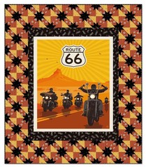 Riley Blake – Route 66 – Symbol Toss – Seaglass, Fabric by the Yard