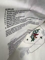 Christmas Cut Outs Greenery Wearable Art Applique Fabric Panel VIP Cranston NOS
