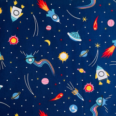 Galaxy Fabric Squares 5 X 5 Inch, 42 Pcs Cotton Charm Pack Fabric for Quilting,