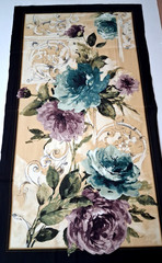 23×44″ Fabric Panel INTERLUDE Michele D’Amore Benartex Multicolor Floral Design