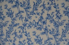 30+ yds/ VINTAGE CURTAIN FABRIC / Cobalt Blue/ 56″ Wide/ 100% Cotton/ Soft Drape