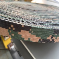 Digital Camouflage Webbing Non-elastic Edging Strips Bag Strap f DIY 2.5cm Width