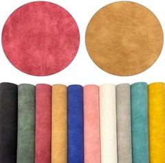 10 Colors Soft Suede Synthetic Faux Leather Sheets 8×12 Inches(20 x 32cm) Smooth