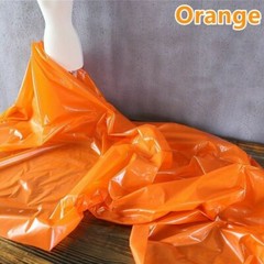 Faux Pu Leather Fabric Thin Waterproof Shiny for Puffer Coat Jacket Crafts