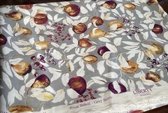 Rare 4 1/3 Yards Chesham Cabinet Collection “Fruit Billett-Grey Berry Fabric