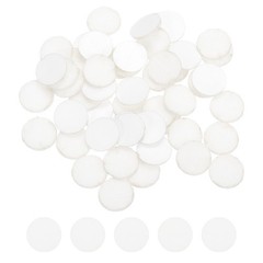 50Pcs Adhesive Felt Circles 1/2″ Round Non-Woven Felt Stickers White