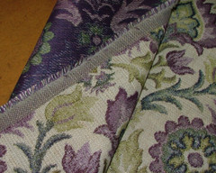Arts And Crafts Grape Woven Jacquard Fabric Curtain Upholstery Cushion Multi Use
