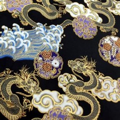 100% Cotton Chinese Dragon Fabric 100*150cm Inches Quilting For Sewing Craft DIY