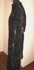black Velvet Burnout on chiffon Fabric 44″ Wide x 88″ long