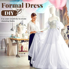 Organza Fabric by The Yard, 60 Inch Wide 10 Yards (30 ft) Extra Long Sheer Fabri
