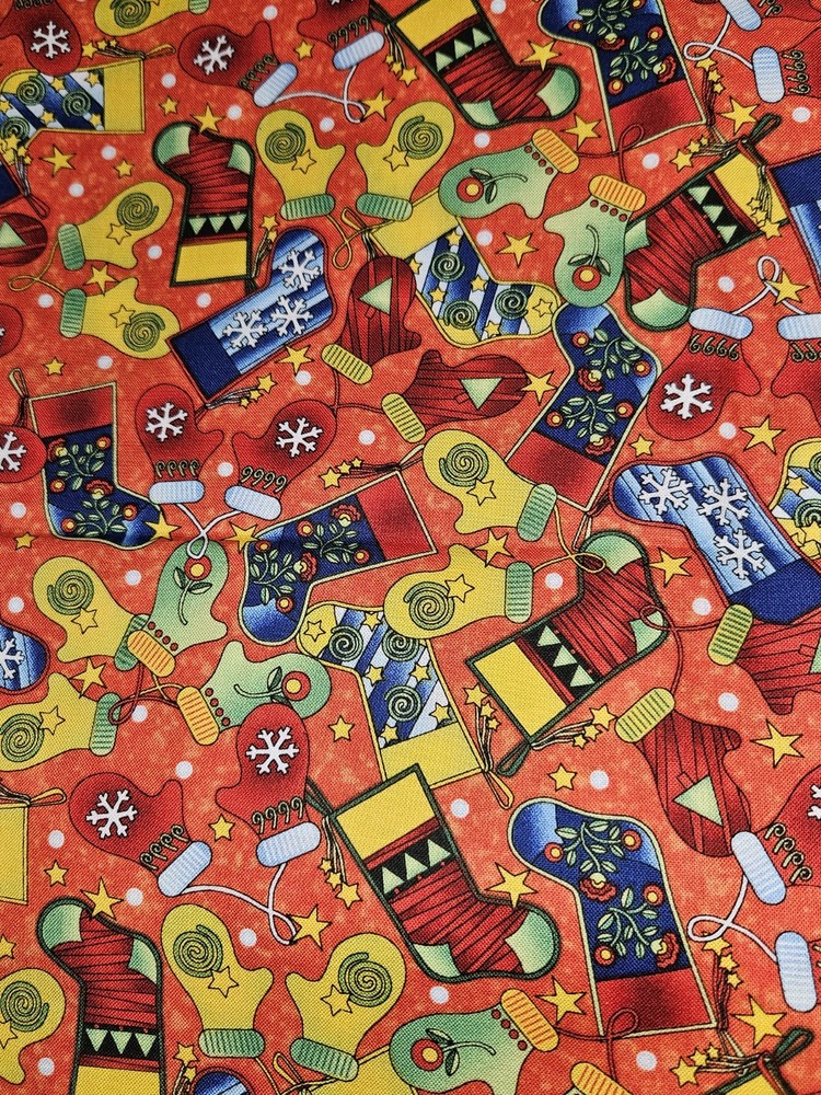 Twas The Night by Nancy J Smith & Lynda S Milligan Avlyn Christmas Fabric 2 Yrds