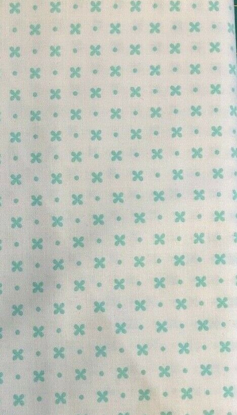 LITTLE SNIPPETS #5518325 – AQUA/CREAM BY BONNIE & CAMILLE FOR MODA- 3/4 YARD